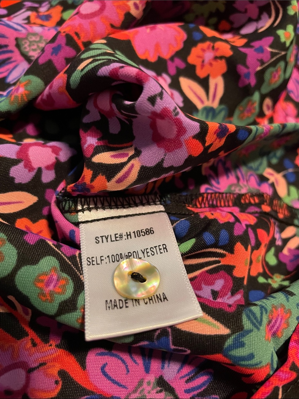JODIFL Ditsy Floral Blouse, Women’s S, Fit to Medium, Multicolor - Picture 8 of 8